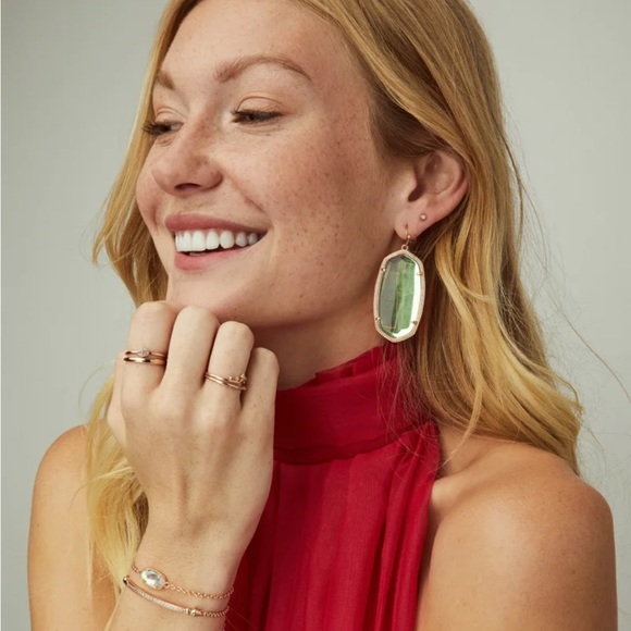 Rose Gold Dichroic Glass Danielle’s by Kendra Scott - Picture 3 of 5